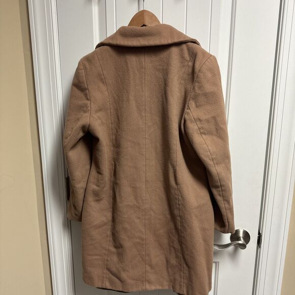 Vintage 80s Pendleton 100% Wool Double Breasted Peacoat Jacket Womens 6 Tan USA - Picture 6 of 7